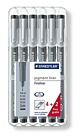 Staedtler 308 SB6P pigment liner, 4 stuks + 2 gratis, in box  308SB6P