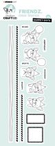 Studio Light Clear Stamp Friendz nr.348 CCL-FR-STAMP348 225x80mm