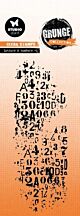 Studio Light Clear stamp Letters & Numbers Grunge Coll. nr.601 SL-GR-STAMP601 51x142x3mm