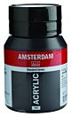 AMSTERDAM ACRYLVERF LAMP BLACK Pot 500ml