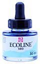 Ecoline Vloeibare Waterverf Fles 30 ml Pastelblauw 580