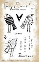 Tracy Evans Quirky Birds A6 Stamp (TE010)  