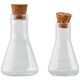 Tim Holtz Idea-Ology Small Corked Glass Flasks 2/Pkg Laboratory 2
