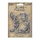 Tim Holtz Idea-Ology Metal Adornments 3/Pkg Flourish