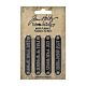 Tim Holtz Idea-Ology Metal Word Plaques 4/Pkg 