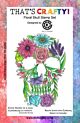 That's Crafty! Clearstamp A5 - Floral Skull 10851      