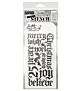 Stampers Anonymous Holiday Script Tim Holtz Layering Stencil (THS066)