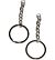 Keyring Platium 4cm 2 stuls