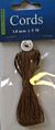 Waxed Cotton Cord 0,5 mm/5 mtr licht bruin