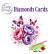 Dotty Designs Diamond Cards, Paarse bloemen en vlinders