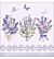 Servet 33x33cm 5 stuks Lovely lavender lilac