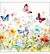 Servetten Butterflies in field white 5 st.
