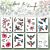 Studio EELZ Clear Stamps complete Collectie (8 clear stamps) Birds & Flowers 1
