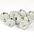Christmas bells, 15 mm, White, 8pcs