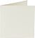 Papicolor dubbele kaart vierkant 132x132mm anjerwit (903) 6 st