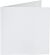 Papicolor dubbele kaart vierkant 132x132mm hagelwit (930) 6 st