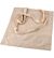 Ecru tas katoen met kort handvat 38x42cm / ±110gr.