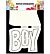 Dutch DooBaDoo Card Art Text 'Boy'