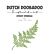 DDBD Dutch Sticker stencil A6 Fern