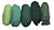 Zuivere scheerwol gemengd groen-tinten vlies 5 kleuren à 20g