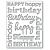 Memory Box Happy Birthday Background Plate craft die  