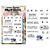 AALL & Create Post & Ink A7 Stamp Sets Postal Bits by Janet Klein (AALL-TP-1380)