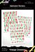 Arden Creative Vintage Christmas 6x8 Inch Alphabet Stickers (3pcs) (ACSAS0001)