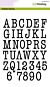 CraftEmotions clearstamps A5 - alfabet typewriter hoofdletters +/- 27mm 
