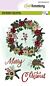 CraftEmotions clearstamps A6 - Bloemenkrans kerst GB