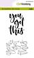 CraftEmotions clearstamps A6 - handletter - you got this (Eng) 