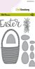 CraftEmotions Die - Easter - paasmandmet eieren Card 10 5x14 8cm Carla Creaties 