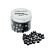 CraftEmotions Letter beads - round black and white opaque 270 pcs 7mm 
