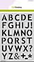 CraftEmotions stencil - alfabet basic A5 - H=27mm 