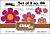 Crealies Set of 3 Flowers no. 28 with /without grooves CLSET66 20 x 20 mm + 31 x 31 mm + 41 x 41 mm 