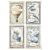 Stamperia Timeless A4 Rice Paper 4 Cards (6pcs) (DFSA41039)