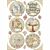 Stamperia Rice Paper A4 Sleeping Beauty Rounds (DFSA4576)