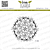 Lesia Zgharda Design photopolymer Stamp Geometric rosette 5.5x5