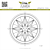 Lesia Zgharda Design photopolymer Stamp Background geometric mandala 