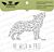 Lesia Zgharda Design photopolymer Stamp Set Wolf (triangles) 