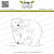 Lesia Zgharda Design photopolymer Stamp Polar Bear 