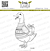 Lesia Zgharda Stamp Christmas Goose with Gift