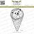 Lesia Zgharda Design Stamp Hedgehog Ice Cream Cone 