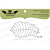  Lesia Zgharda Design photopolymer Stamp Puansetias leaf Big FL179 