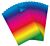 Regenboogpapier 22x32 cm, tweezijdig bedrukt, 10 vel, 200 grams