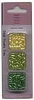 Parelkraaltjes ovaal geel-groen-l.groen 3X6MM