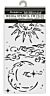 Stamperia Masquerade Thick Stencil 12x25cm Sun And Moon (KSTDL112)