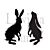 lavinia stamp Woodland Hares