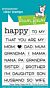 Lawn Fawn 3x4 clear stamp set happy happy happy add-on: family