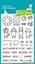 Lawn Fawn 4x6 clear stamp set pool party