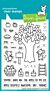 Lawn Fawn 4x6 clear stamp set apple-solutely awesome